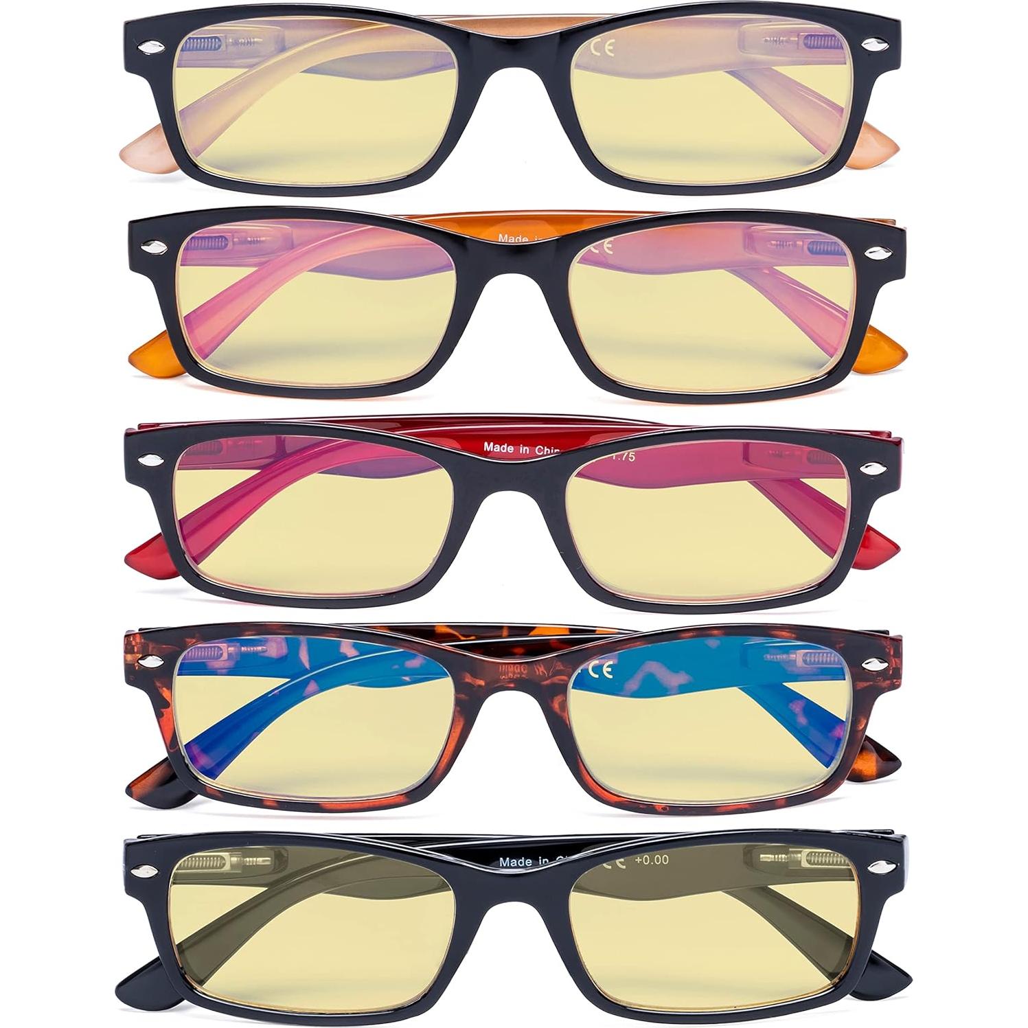 Gafas de Lectura Eyekepper 5 Paquetes +1.00 Filtro Luz Azul