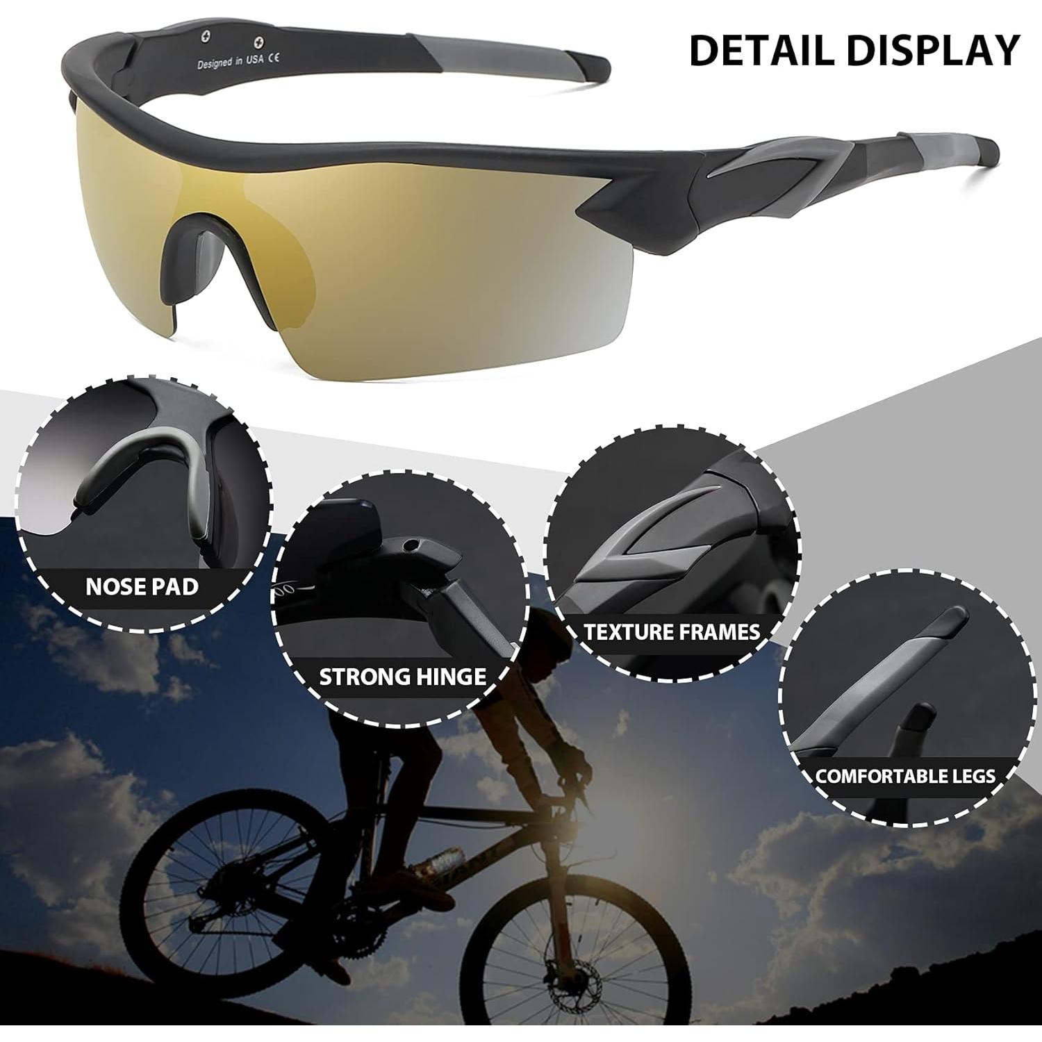Gafas de Sol Polarizadas Bevi Sports TR90 UV400 para Hombres y Mujeres