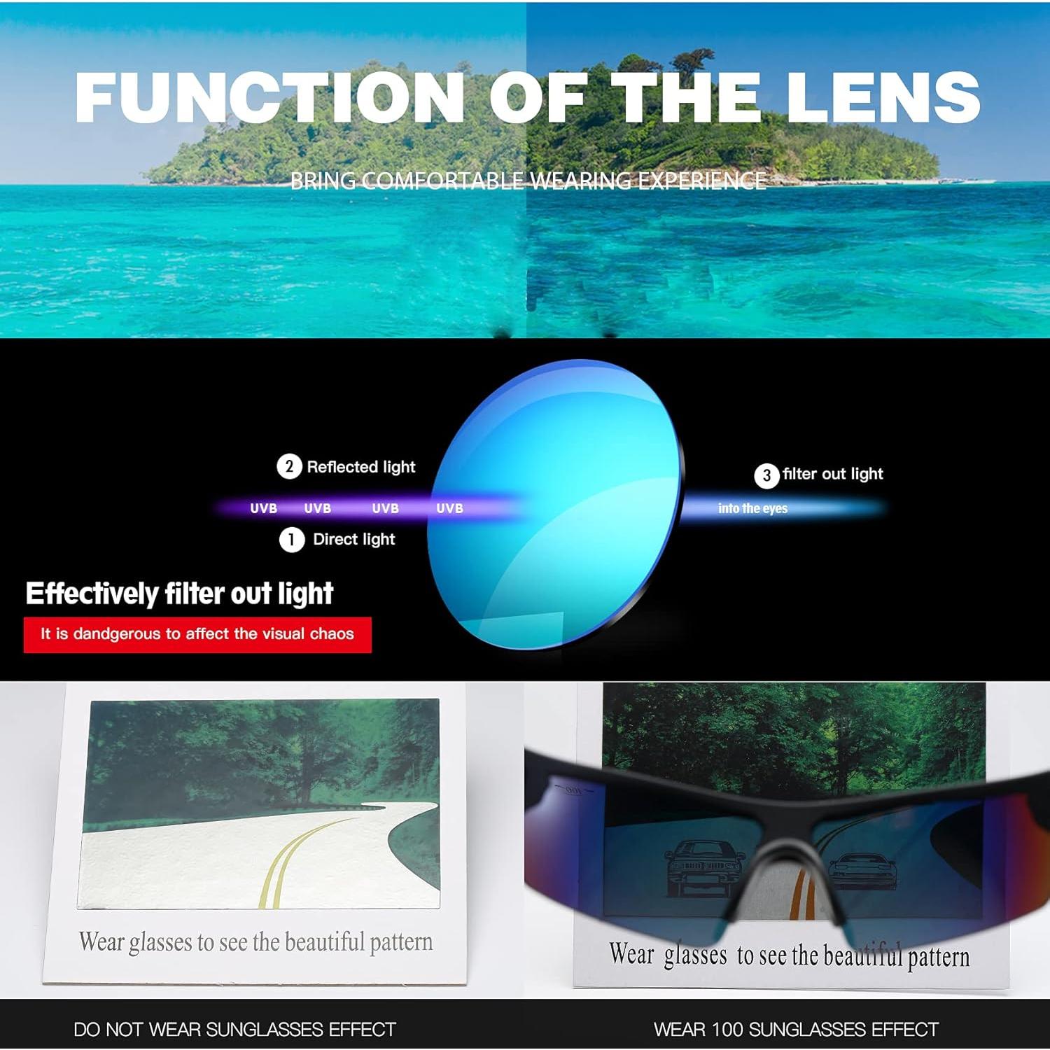 Gafas de Sol Polarizadas Bevi Sports TR90 UV400 para Hombres y Mujeres