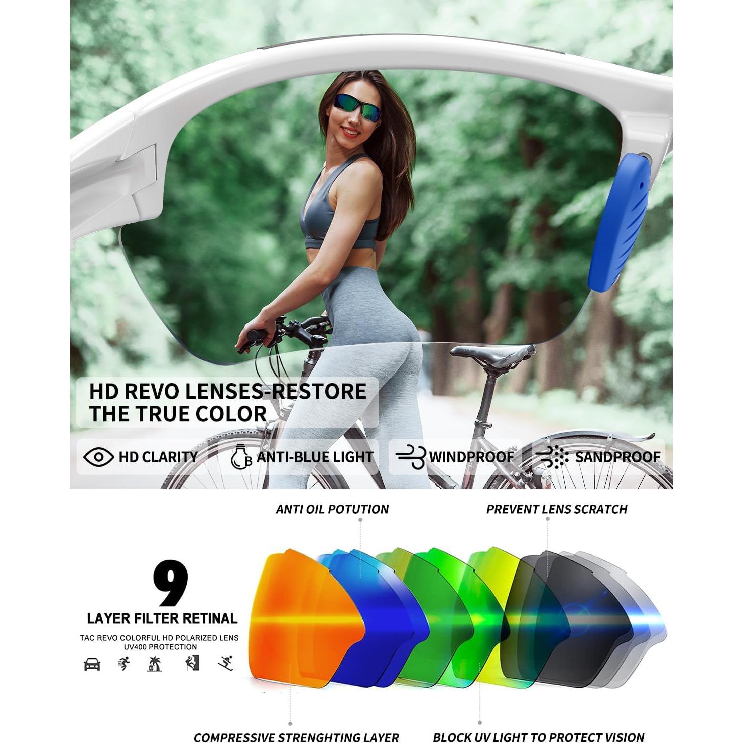 Gafas de sol deportivas polarizadas Rosemal 7052 UV400 TR90