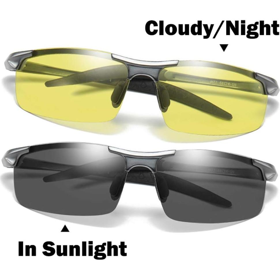Gafas de sol polarizadas fotochromáticas UV400 para hombres