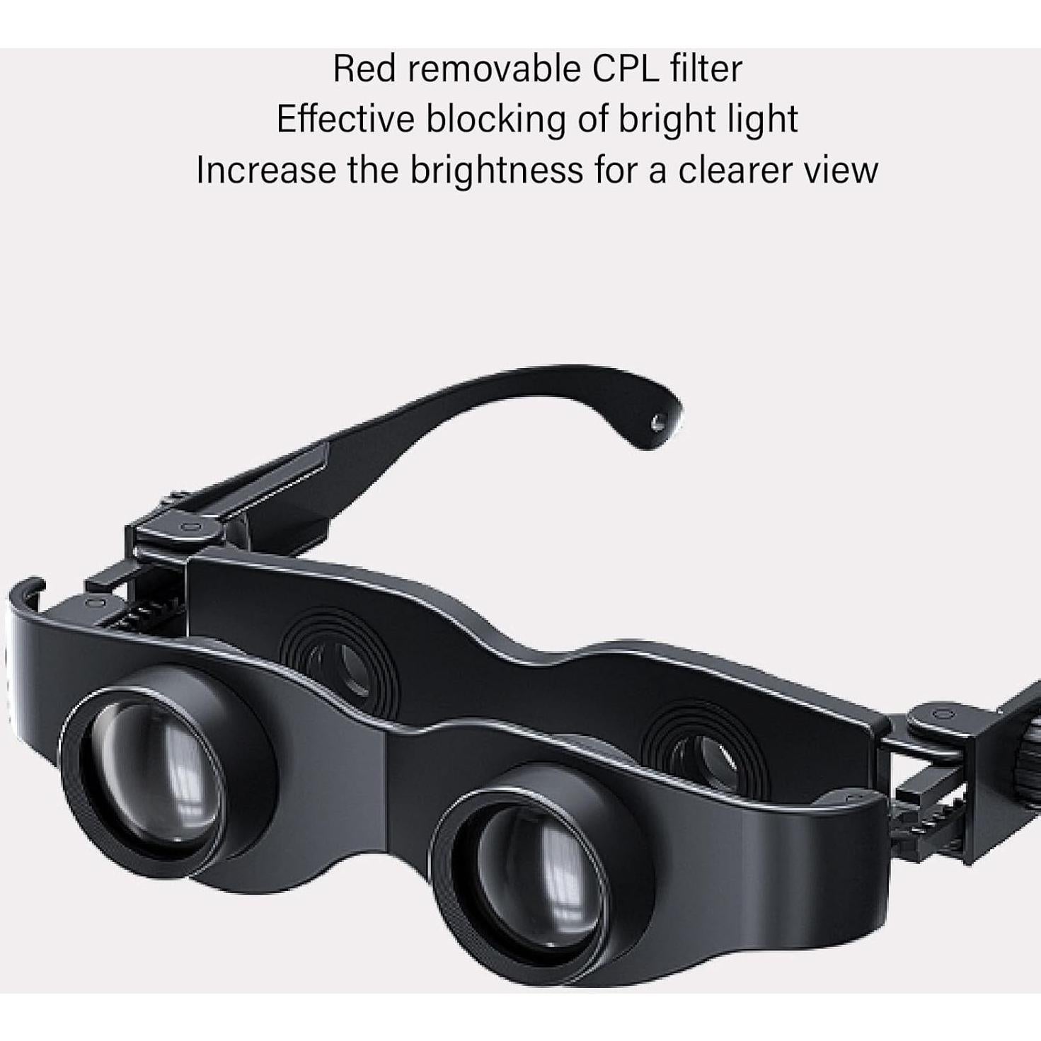 Gafas Binoculares para Pesca Dpofirs 3X Amarillo Polarizado