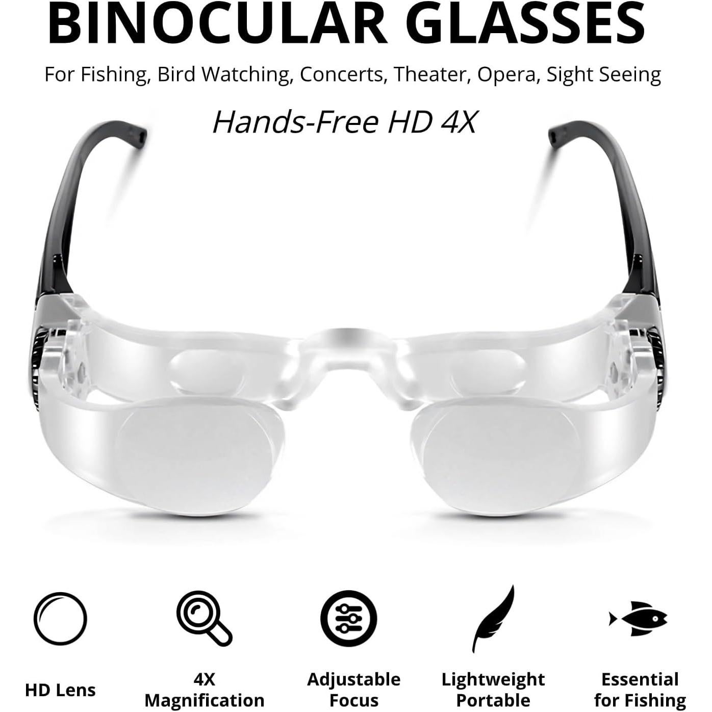 Gafas Binoculares 4X Yoidesu con Lentes Polarizados y Almohadilla