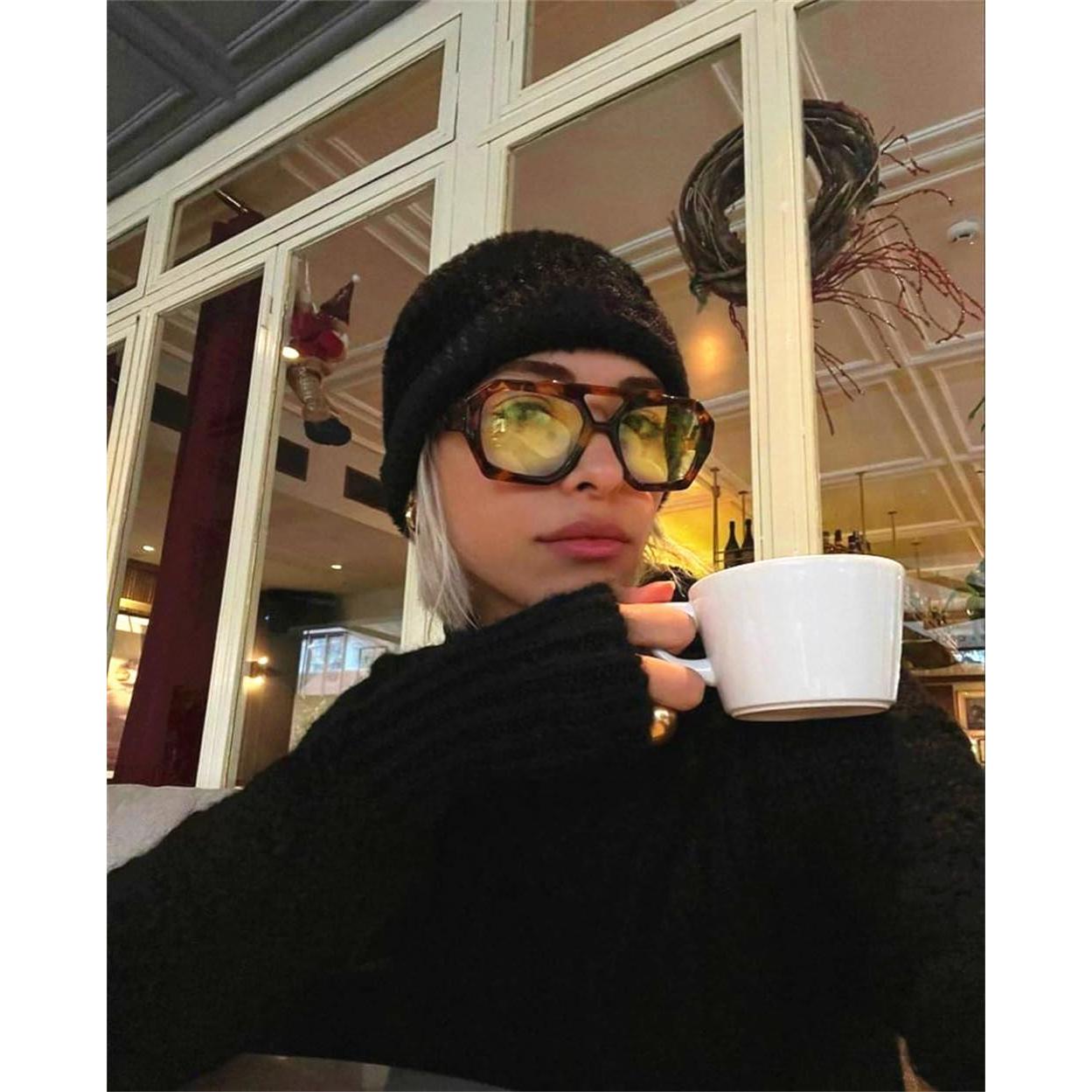 Gafas de sol cuadradas de aviador ADE WU UV400 unisex