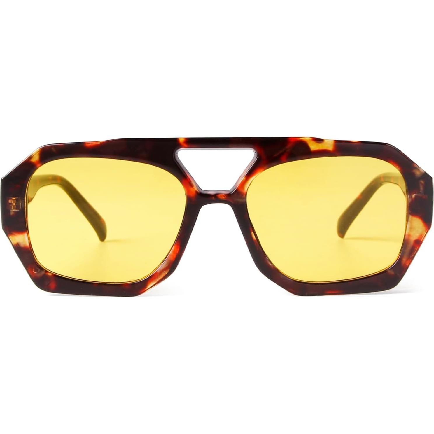 Gafas de sol cuadradas de aviador ADE WU UV400 unisex