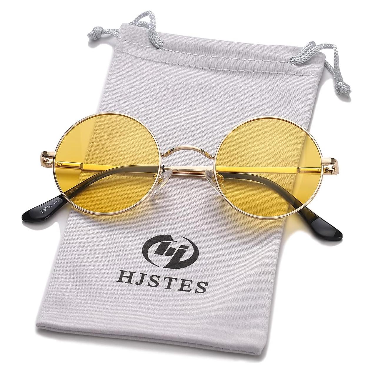 Gafas de sol redondas polarizadas HJSTES UV400 unisex