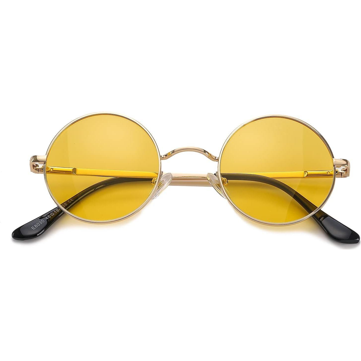 Gafas de sol redondas polarizadas HJSTES UV400 unisex