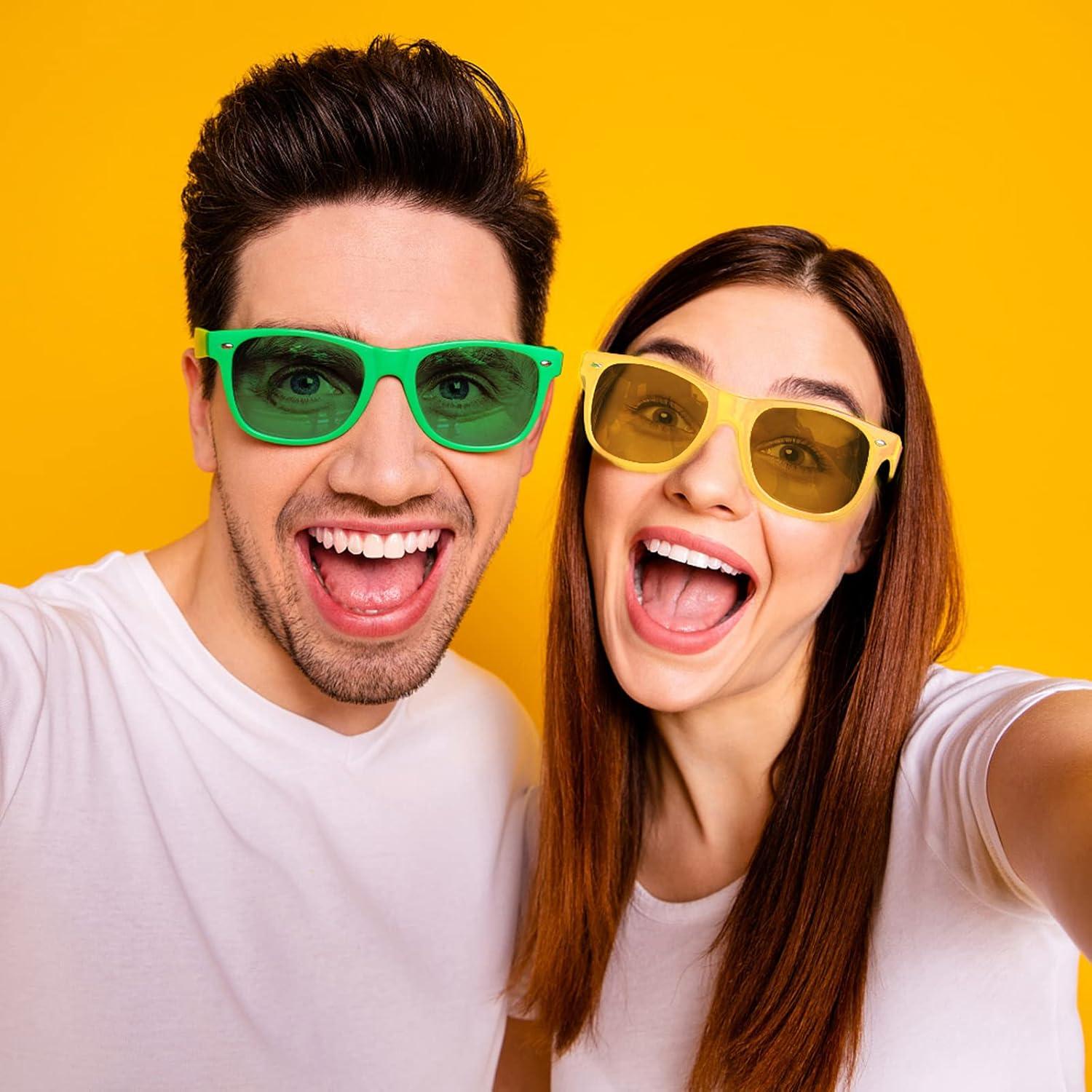 Gafas de Sol Coloridas Pibupibu - 8 Paquete Unisex UV400