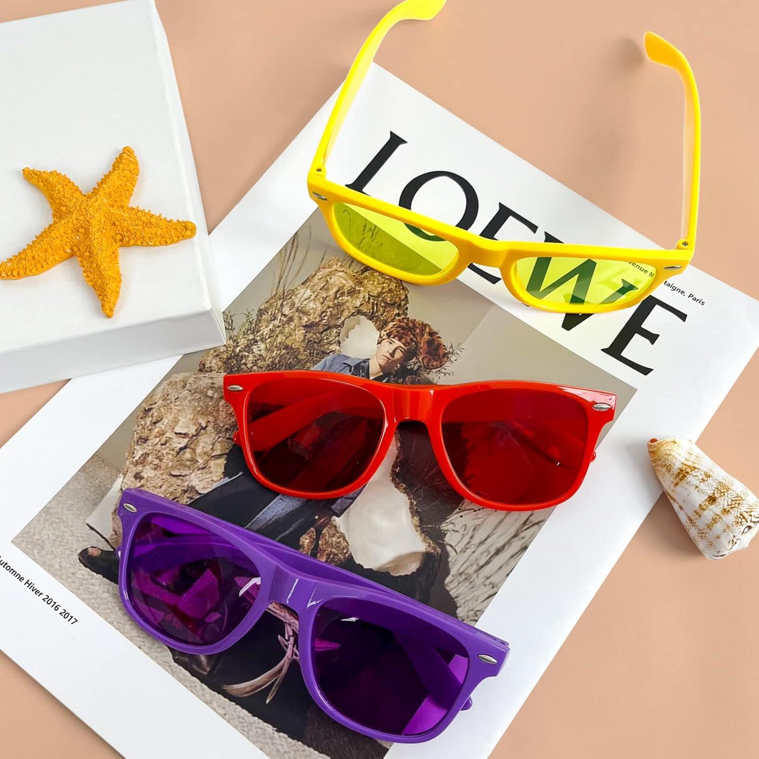 Gafas de Sol Coloridas Pibupibu - 8 Paquete Unisex UV400