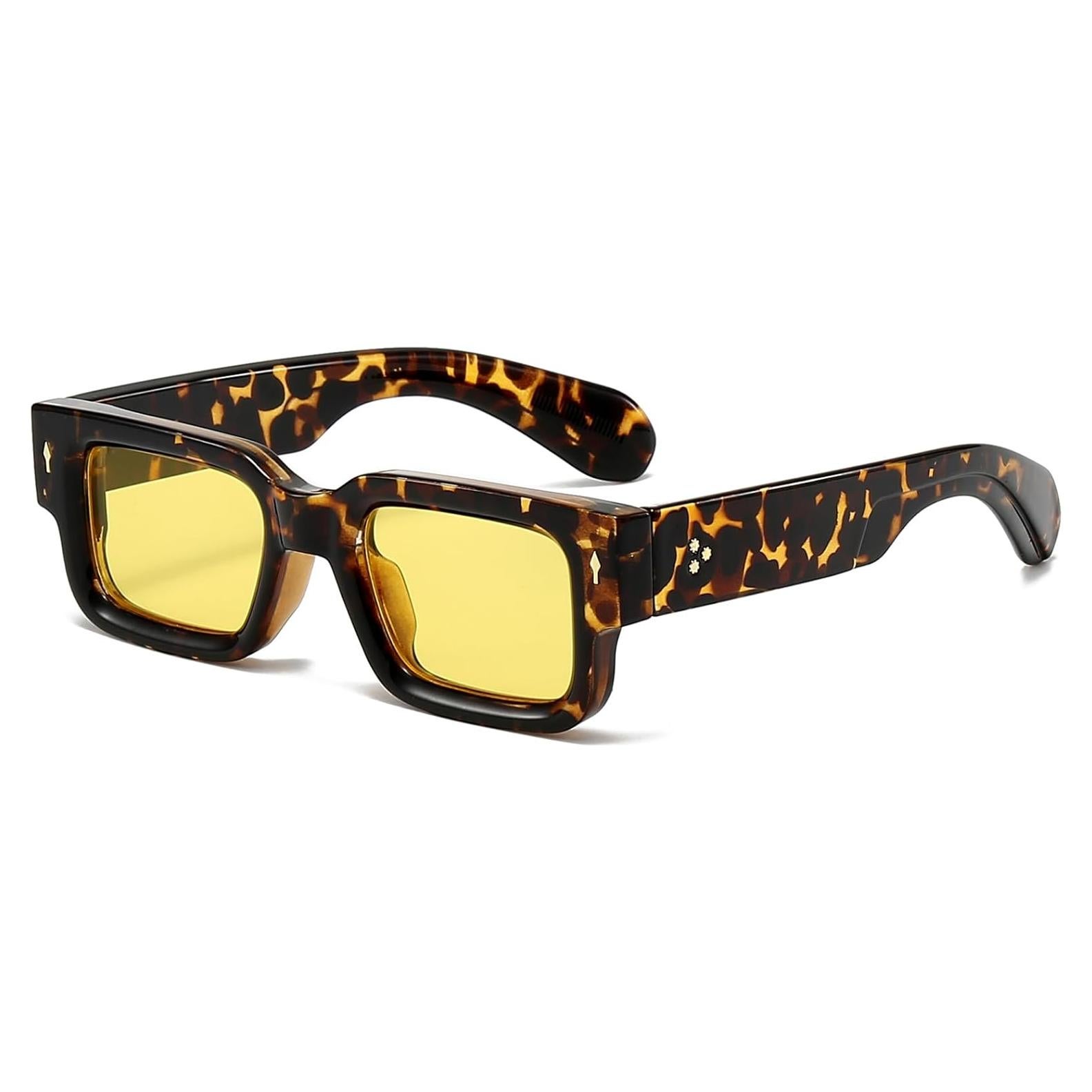 Gafas de sol cuadradas EYLRIM UV400 unisex marco grueso
