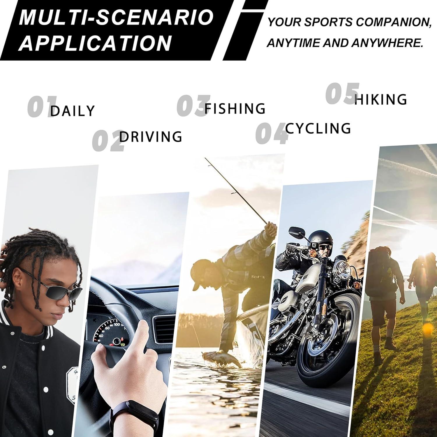 Gafas de sol polarizadas BrillayView UV400 con marco metálico