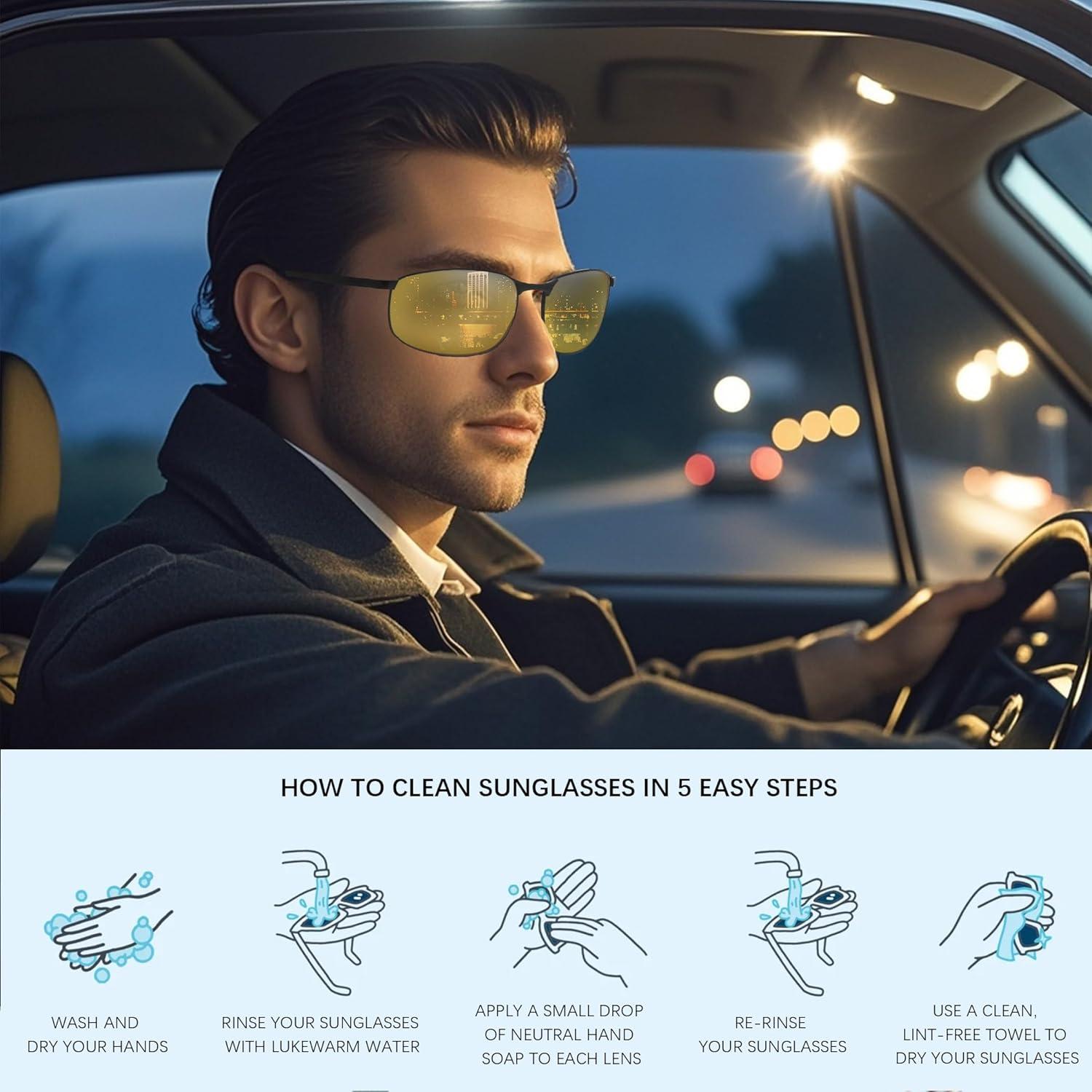 Gafas de sol polarizadas BrillayView UV400 con marco metálico