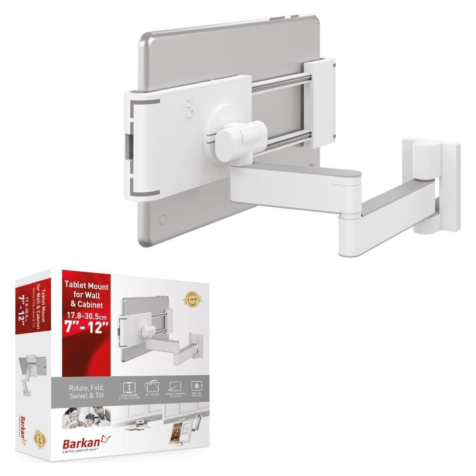 Soporte de Tablet Barkan T54 7-12" Pared 360° Movimiento Completo