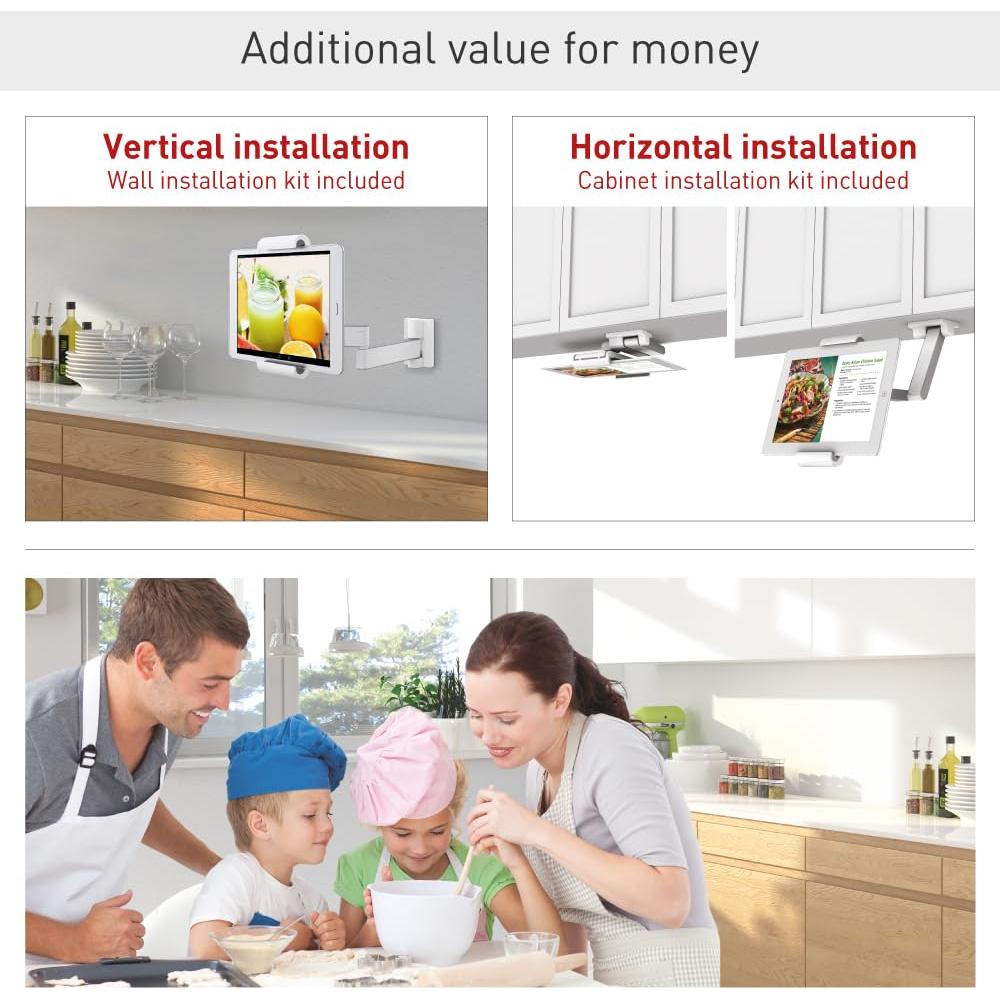 Soporte de Tablet Barkan T54 7-12" Pared 360° Movimiento Completo