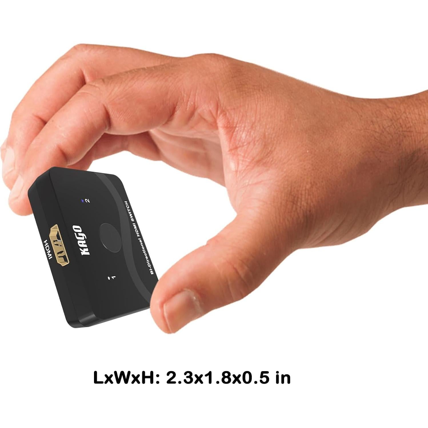 Interruptor HDMI Bidireccional KAGO 4K 2 en 1 Salida