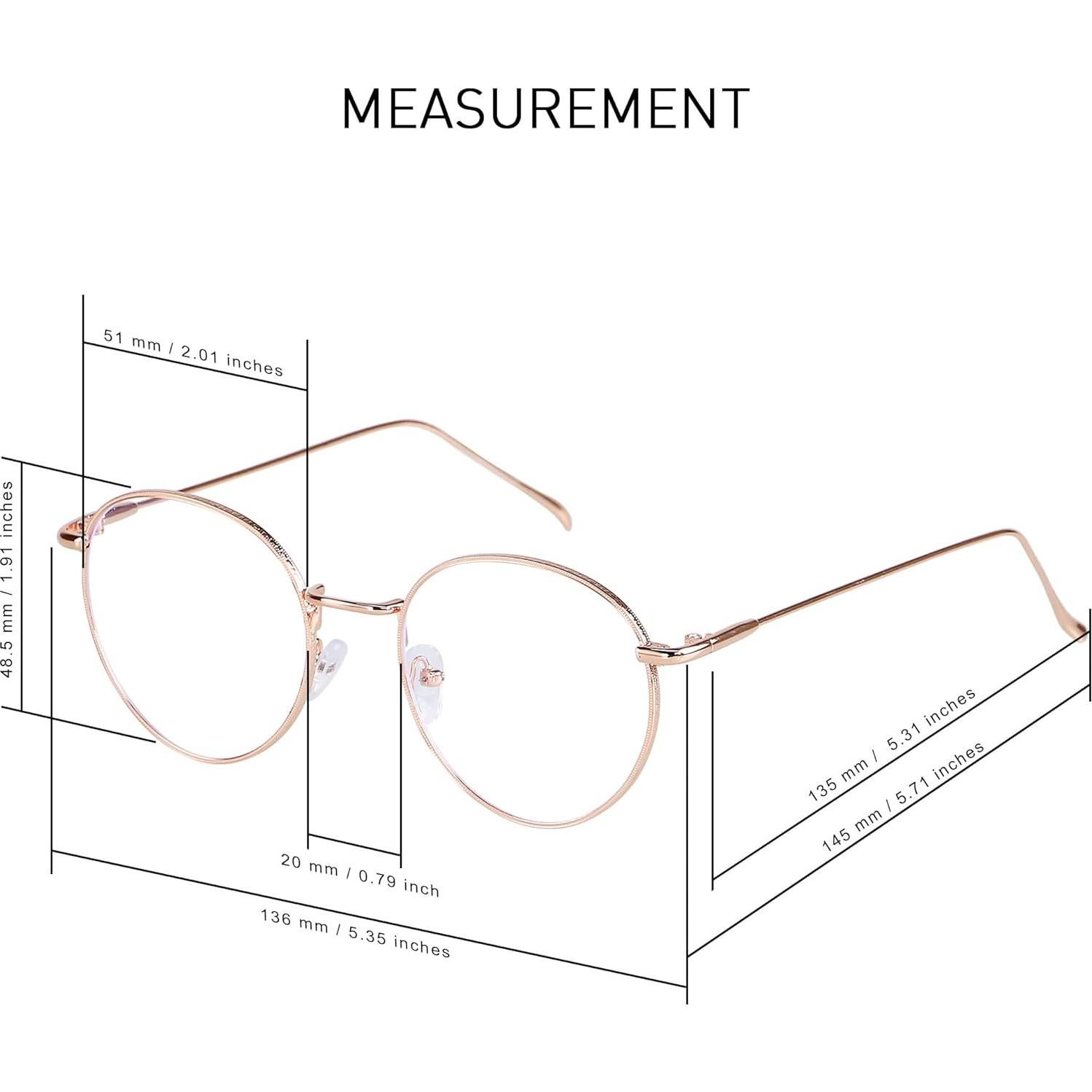 Gafas de bloqueo de luz azul ANDWOOD unisex 2pack oro rosa y negro