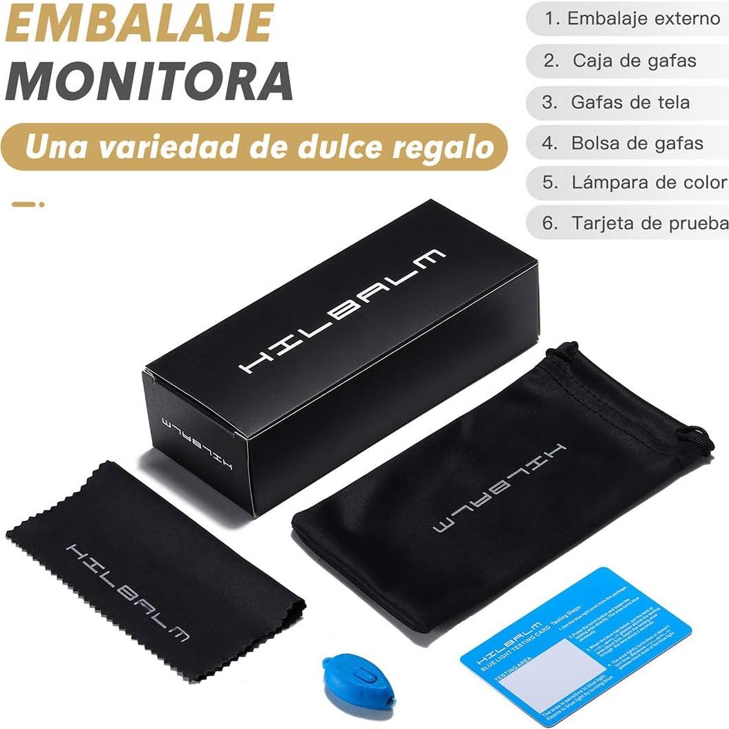 Gafas Bloqueadoras de Luz Azul HILBALM - 3 Colores