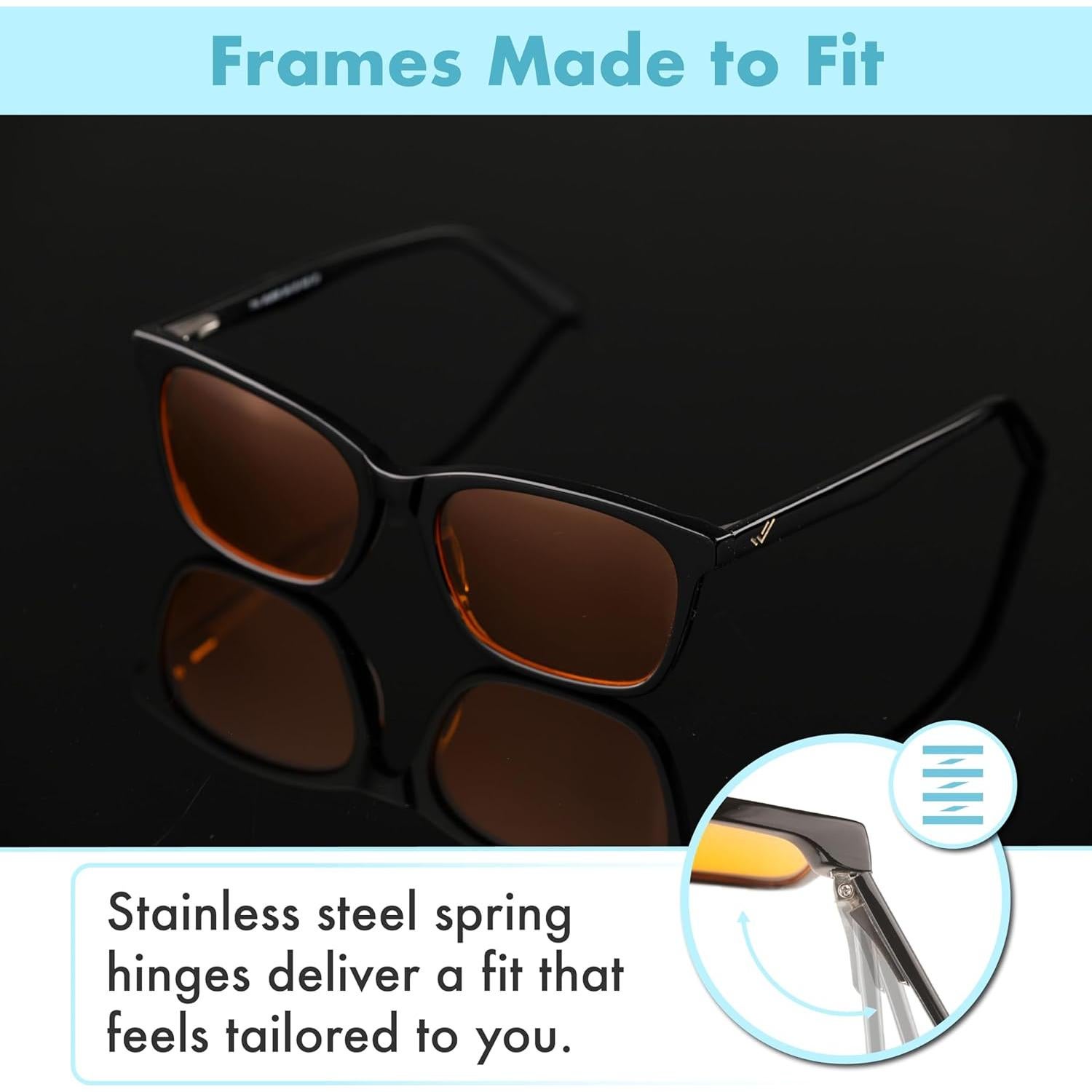 Gafas Bloqueadoras de Luz Azul THL Sleep XL Naranjas para Hombres