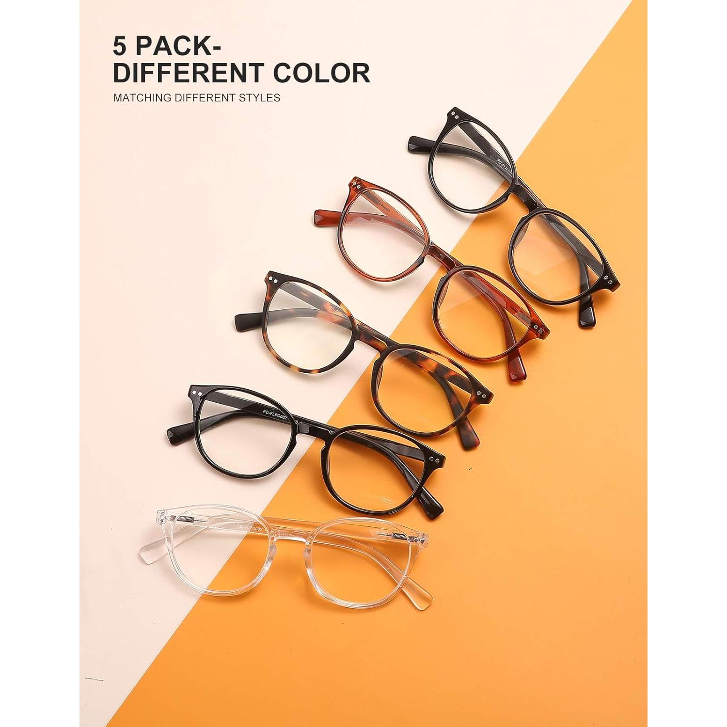 Gafas de lectura bloqueadoras de luz azul SKYWAY - Paquete de 5