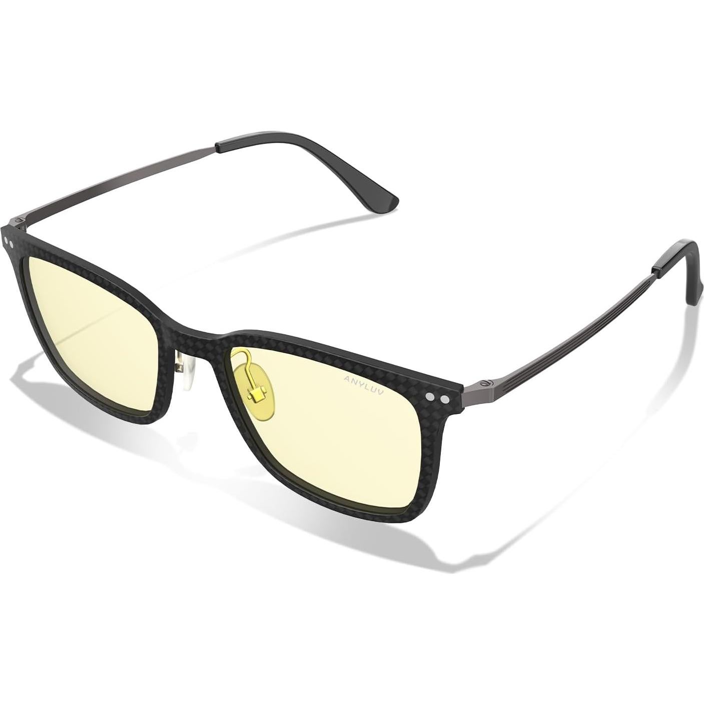 Gafas de luz azul ANYLUV AN4562-N para hombres - Fibra de carbono