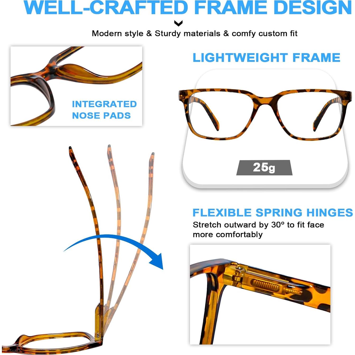 Gafas de lectura WEMOOTANTS bloqueadoras luz azul 2.75x