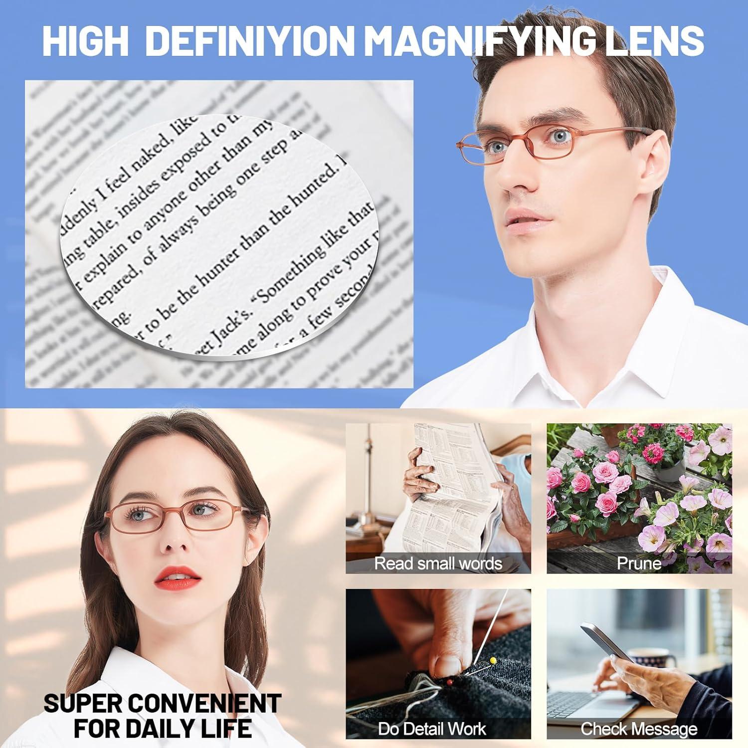 4 Paquetes de Gafas de Lectura WEMOOTANTS 1.5 con Bloqueo Luz Azul