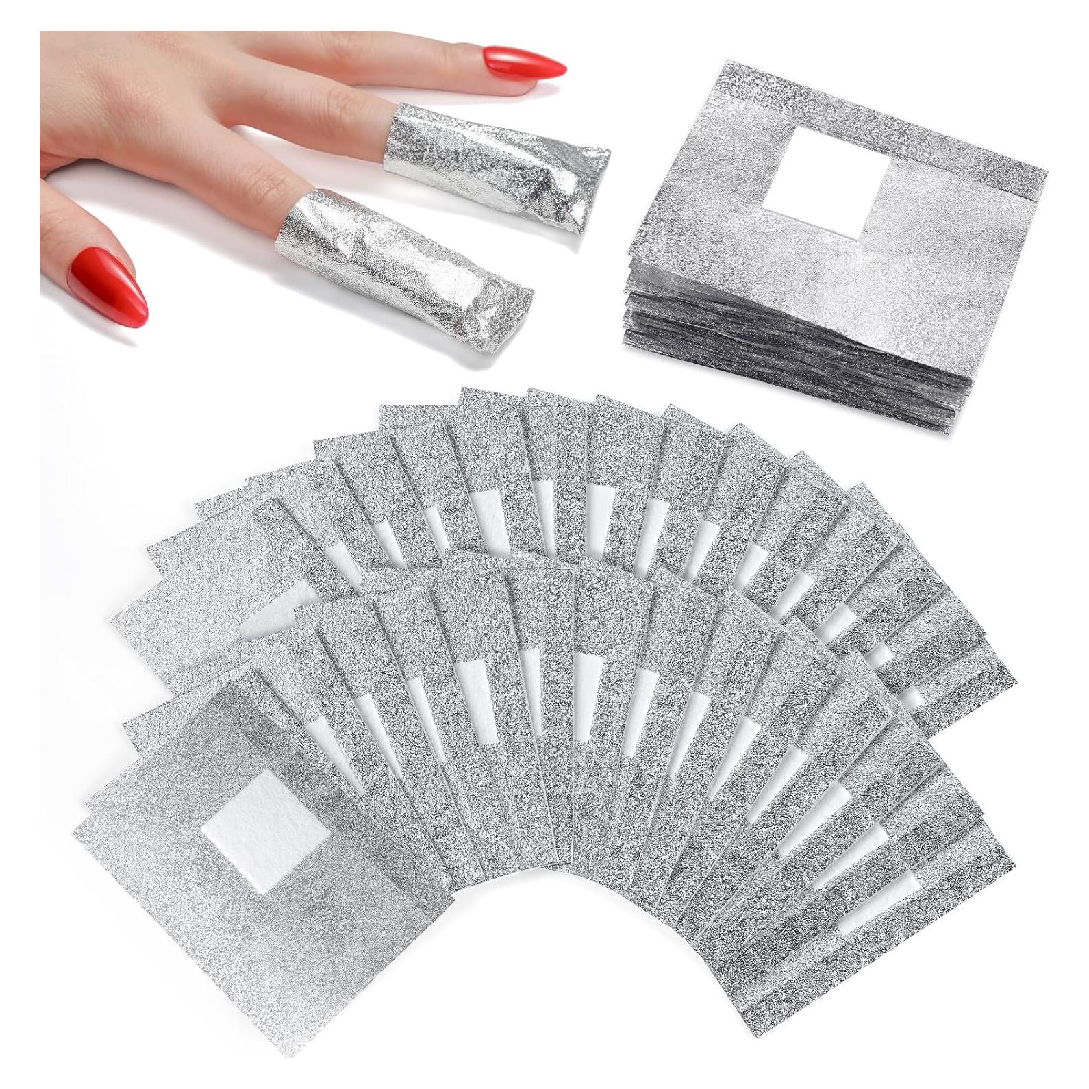 Removedor de Esmalte de Uñas Makartt - 100 Envolturas de Aluminio