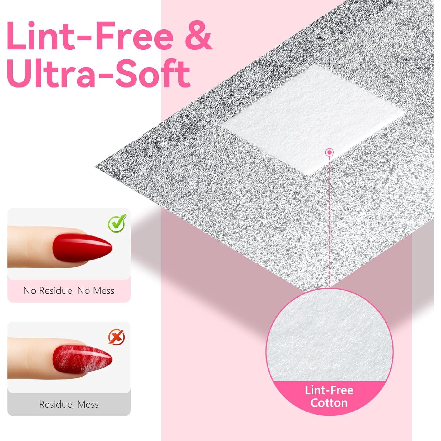 Removedor de Esmalte de Uñas Makartt - 100 Envolturas de Aluminio