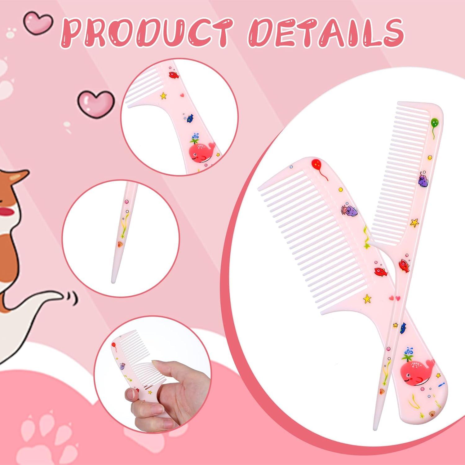 Set de Peines y Cepillos para Bebé Giantree - 4 Piezas Rosa y Amarillo