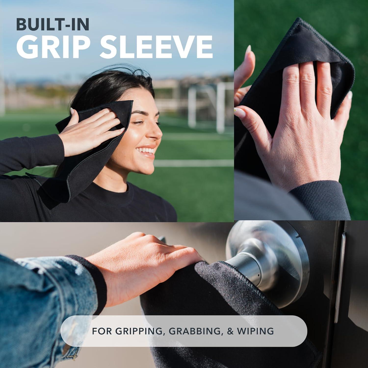 Pañuelos de Microfibra SweatBlock 25.4x25.4 cm 5 Pzs Negro