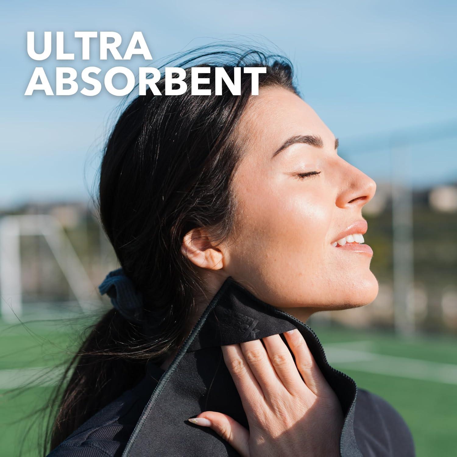 Pañuelos de Microfibra SweatBlock 25.4x25.4 cm 5 Pzs Negro