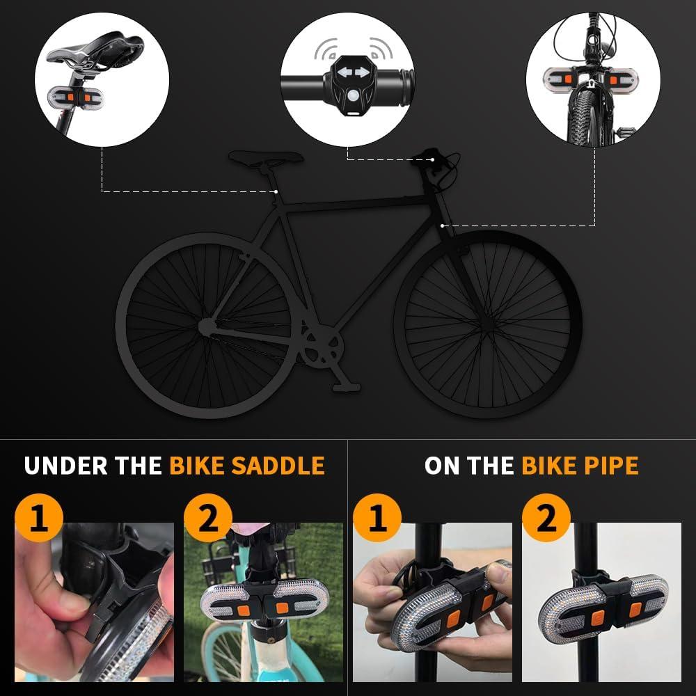 Luz Trasera de Bicicleta Teguangmei con Señal de Giro 5 Modos