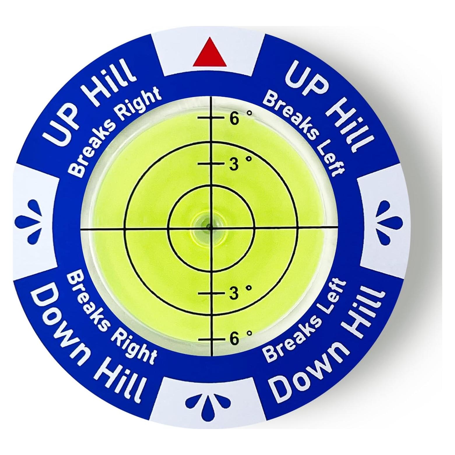 Lector de Verde de Golf KeoPuals con Nivel - Acrílico Azul