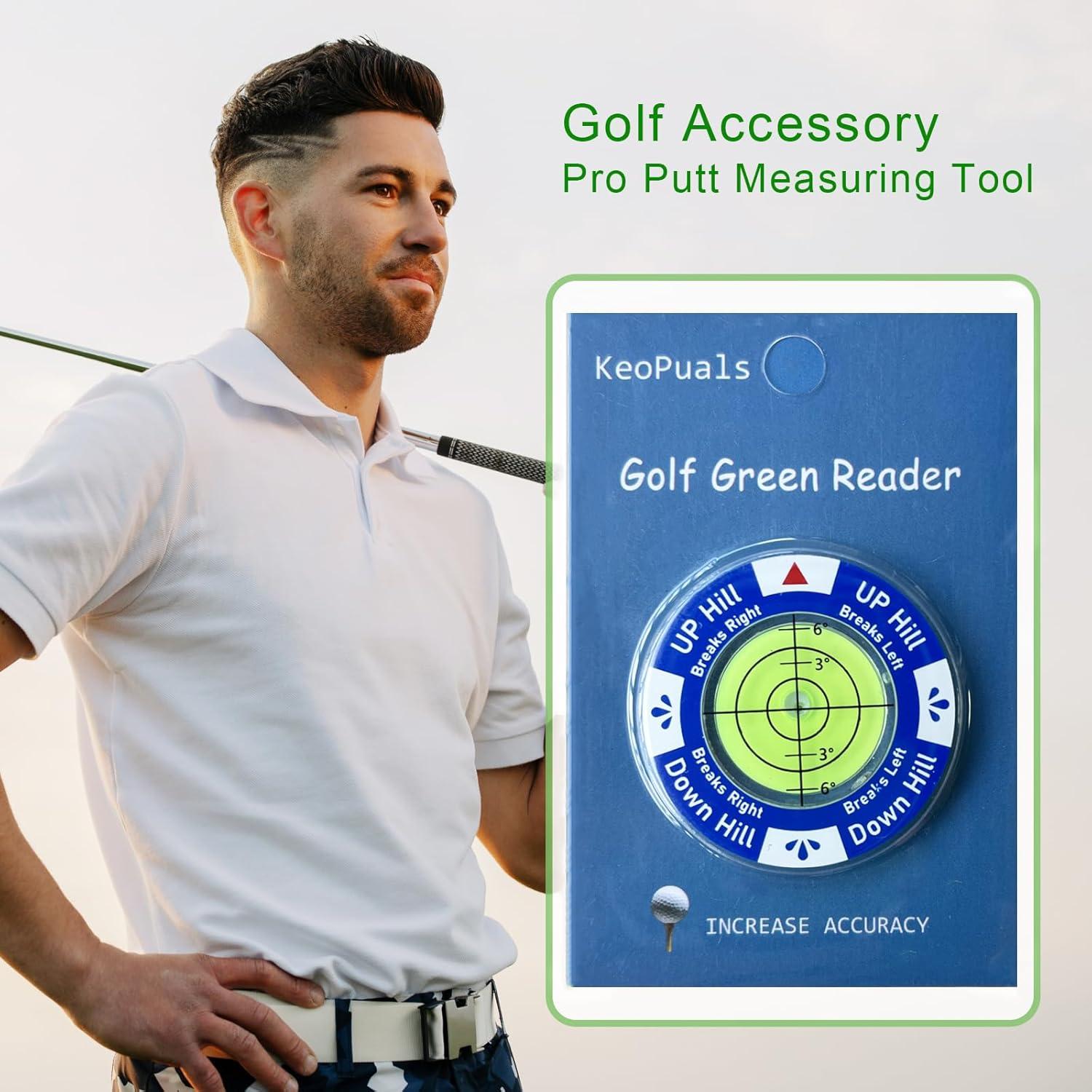 Lector de Verde de Golf KeoPuals con Nivel - Acrílico Azul