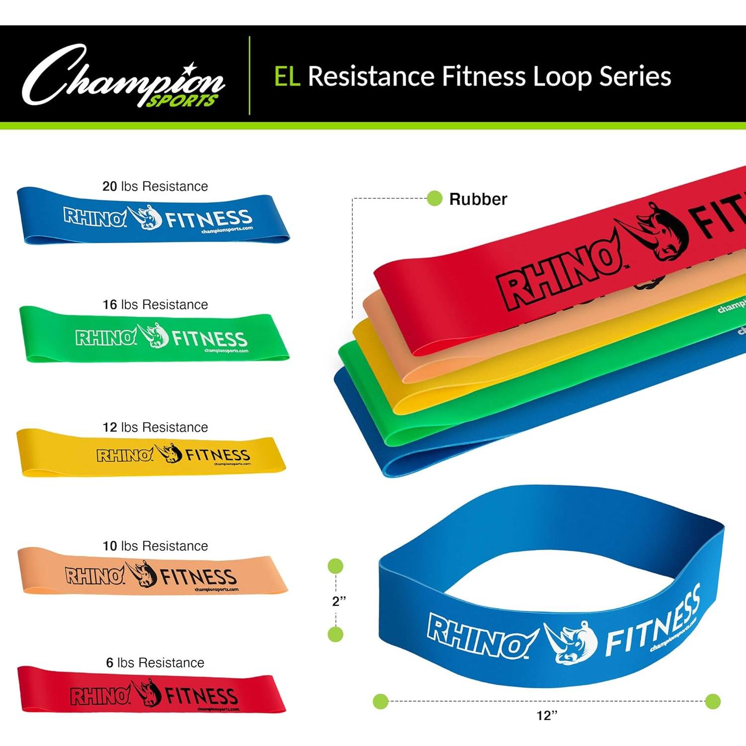 Banda de Resistencia Champion Sports 2.7 kg Roja - Fitness