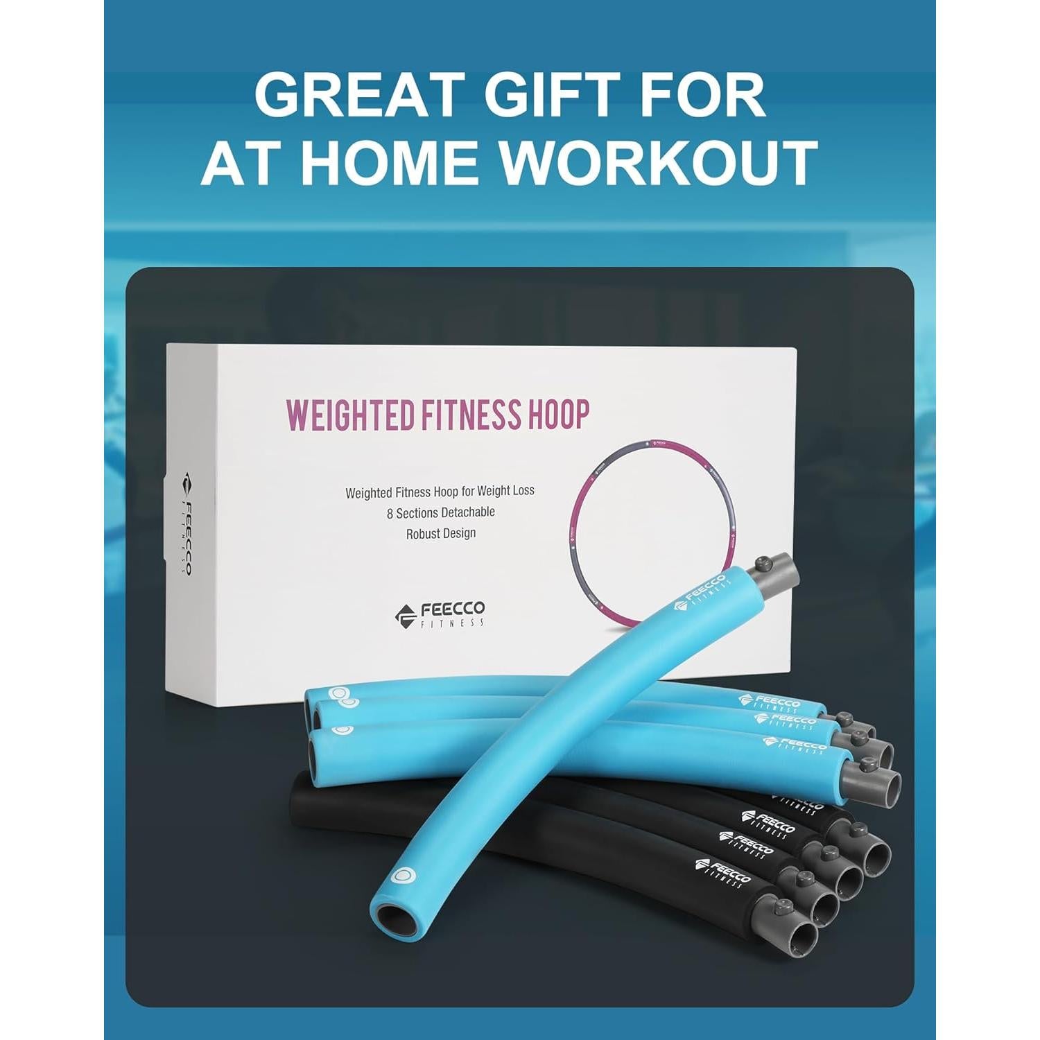 Aro de Fitness FEECCO 1 kg Ajustable 8 Secciones Desmontables