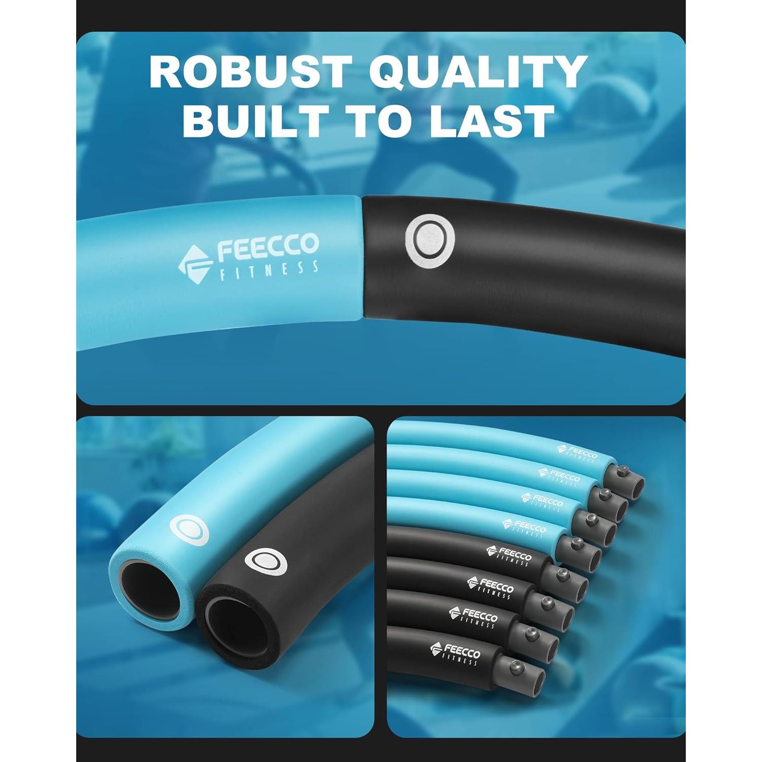 Aro de Fitness FEECCO 1 kg Ajustable 8 Secciones Desmontables