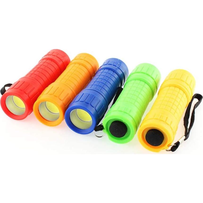 Juego de 6 Linternas LED COB Whaply con 18 Pilas AAA