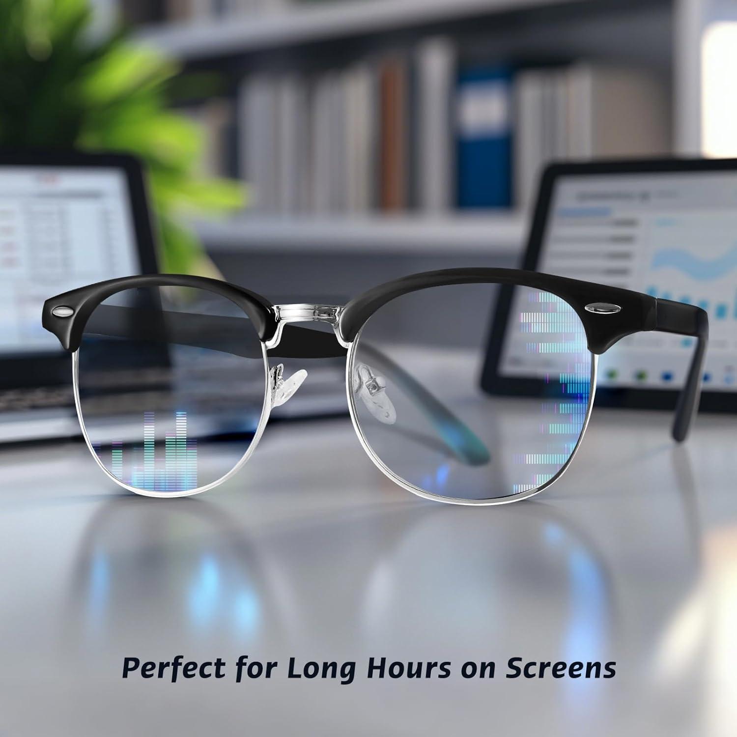 Gafas de Luz Azul WINTOO Unisex Media Montura UV400