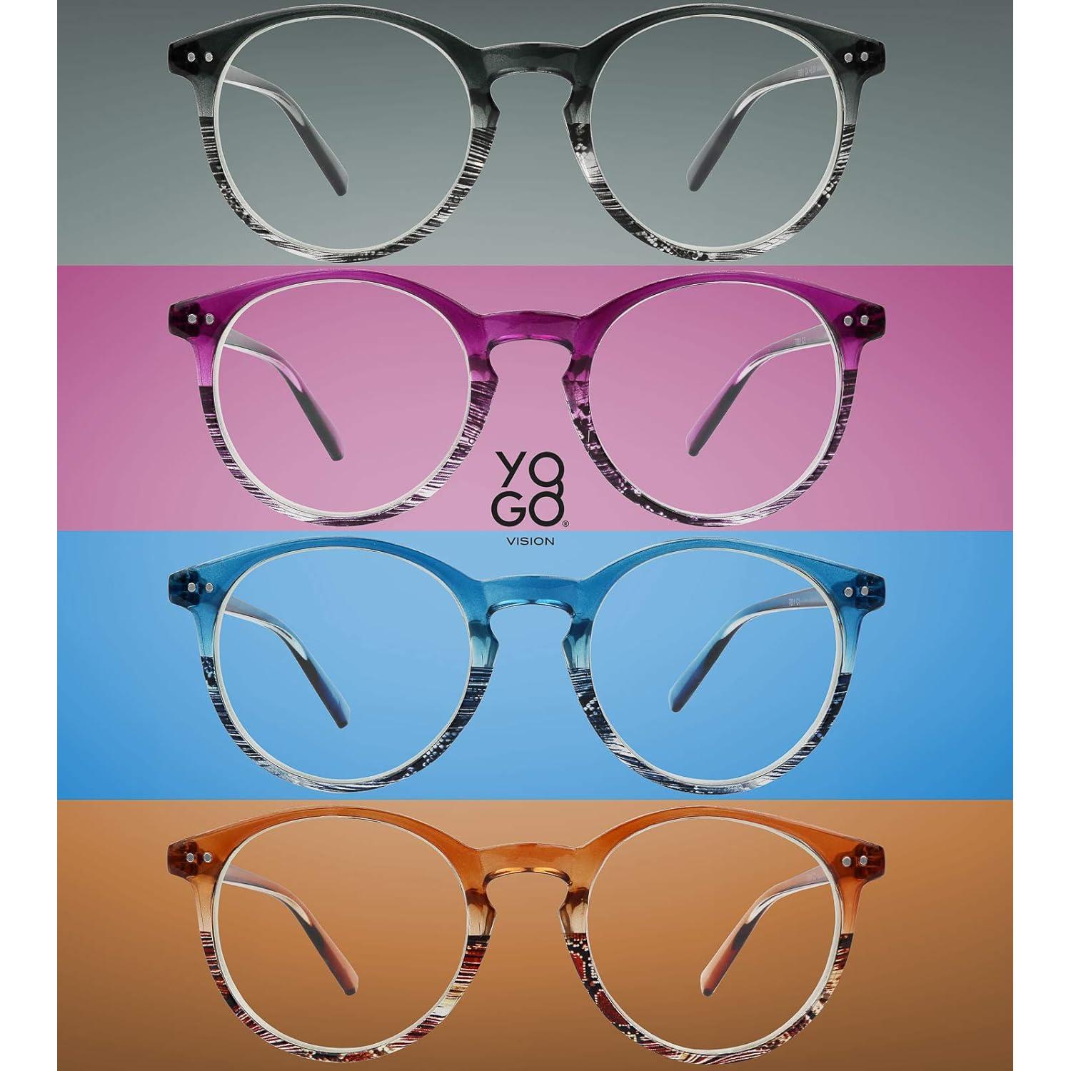 Gafas de lectura Yogo Vision con bloqueo luz azul - 4 pares