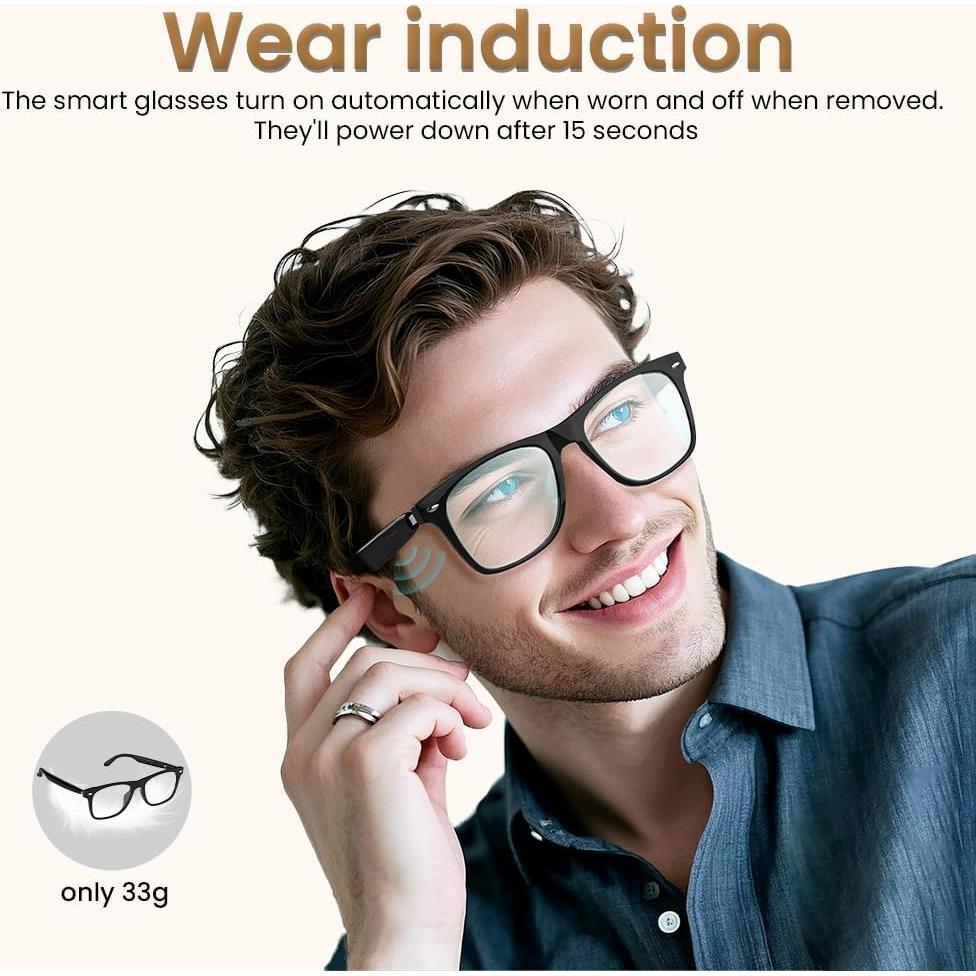 Gafas Inteligentes Bluetooth Jacuate con Bloqueo Luz Azul