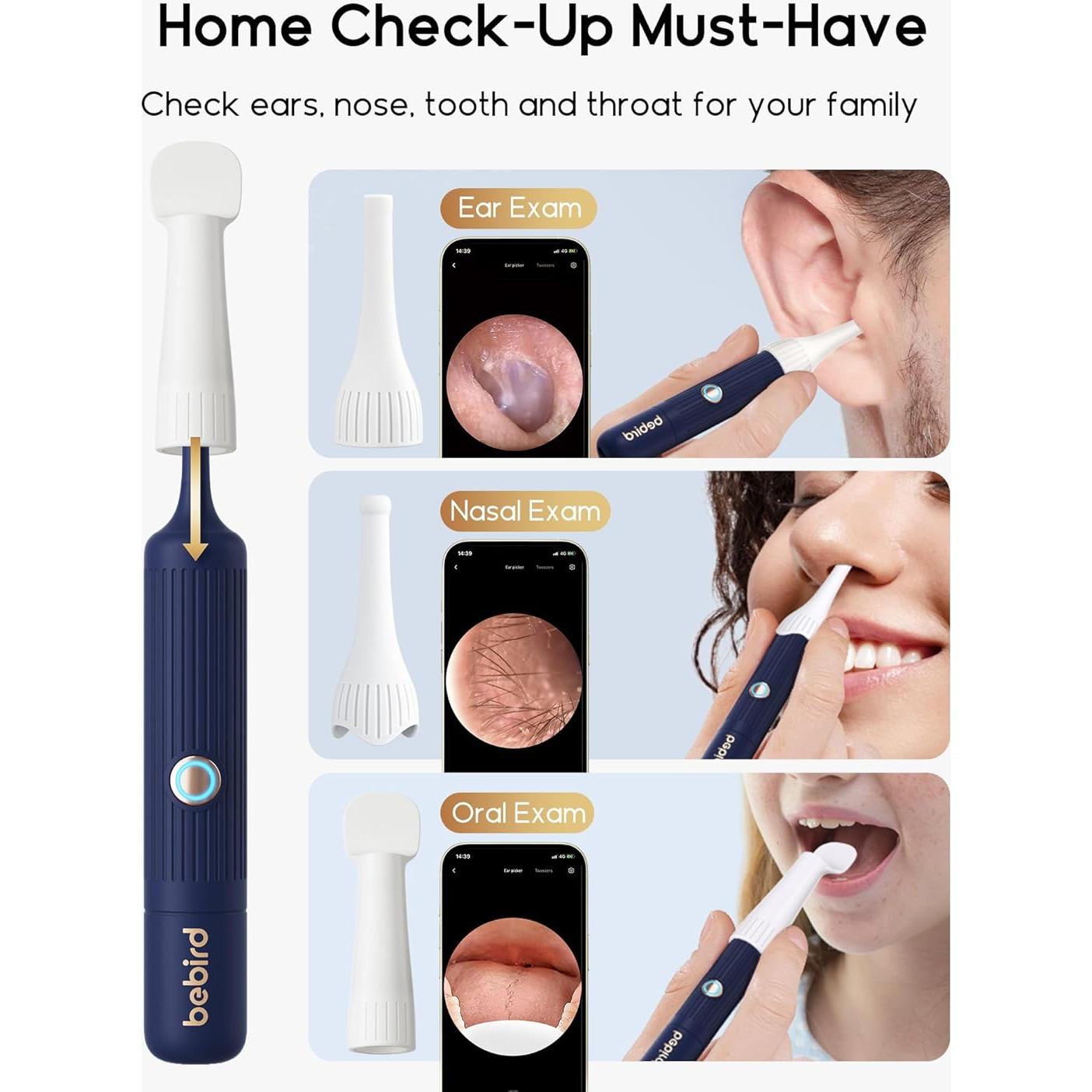 Limpiador de Oídos Earsight Plus I35R con Cámara HD y 12 Puntas