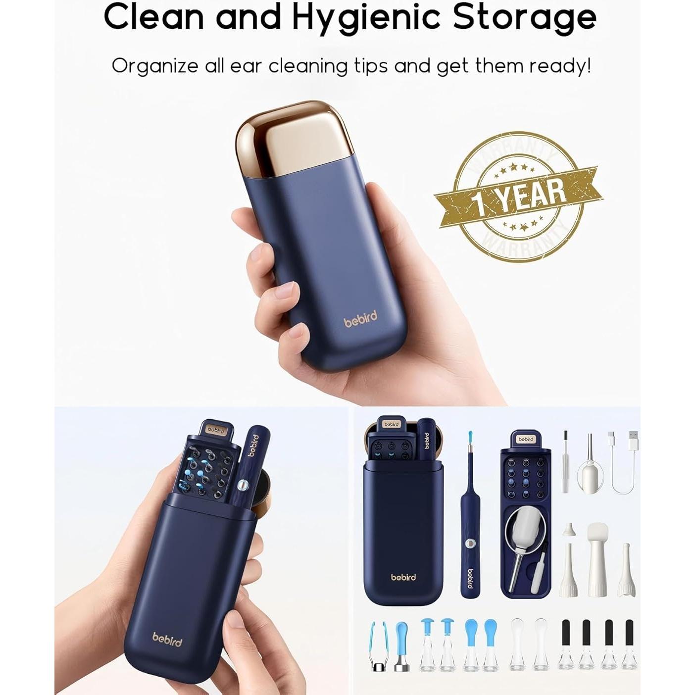 Limpiador de Oídos Earsight Plus I35R con Cámara HD y 12 Puntas