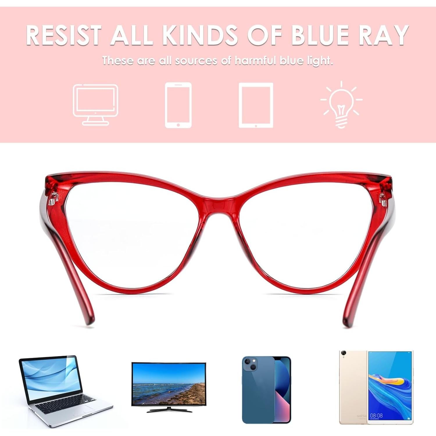 Gafas de Sol Ojo de Gato TR90 Anti Luz Azul para Mujeres