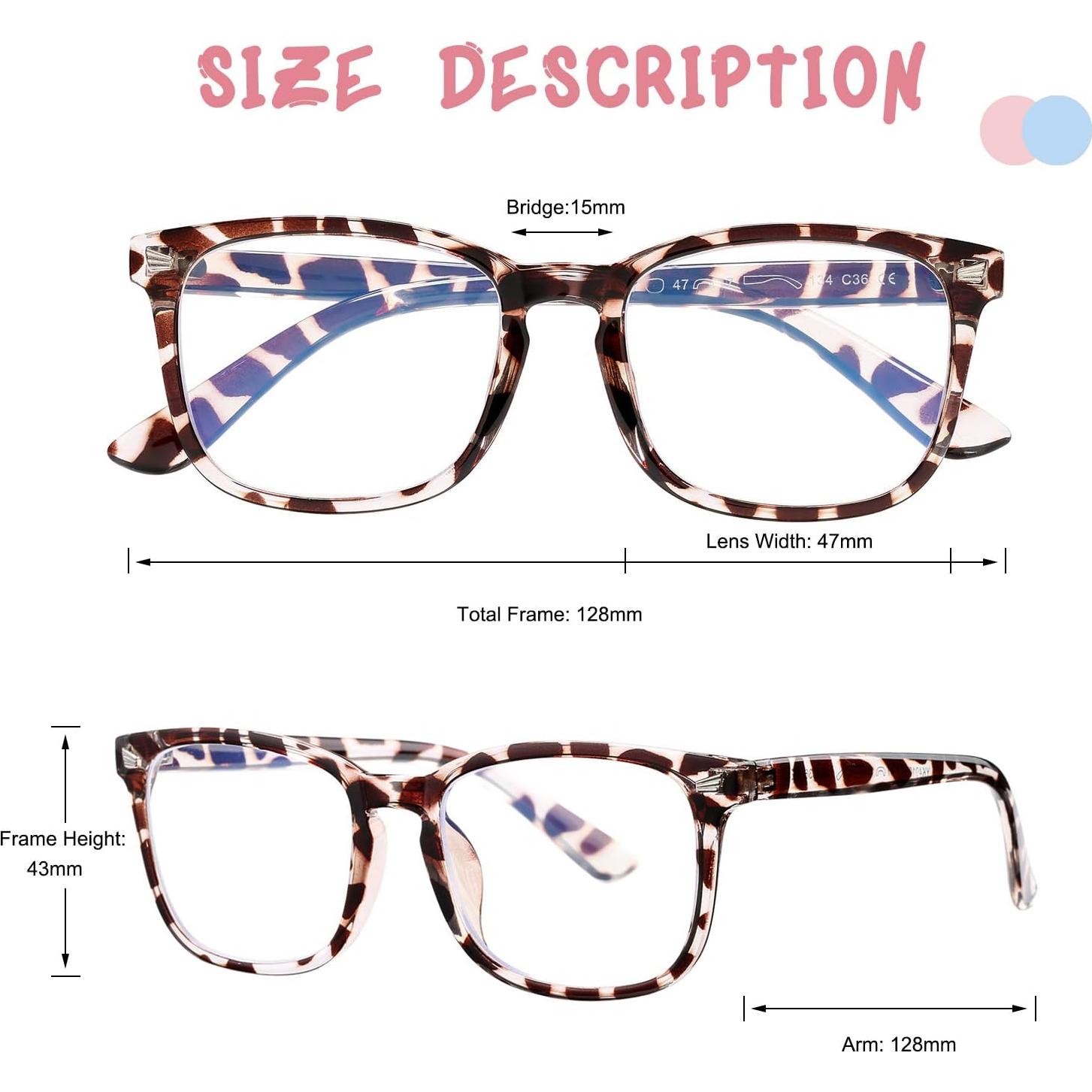 Gafas Anti Luz Azul COASION para Niños 3 a 12 Años - 3 Paquetes