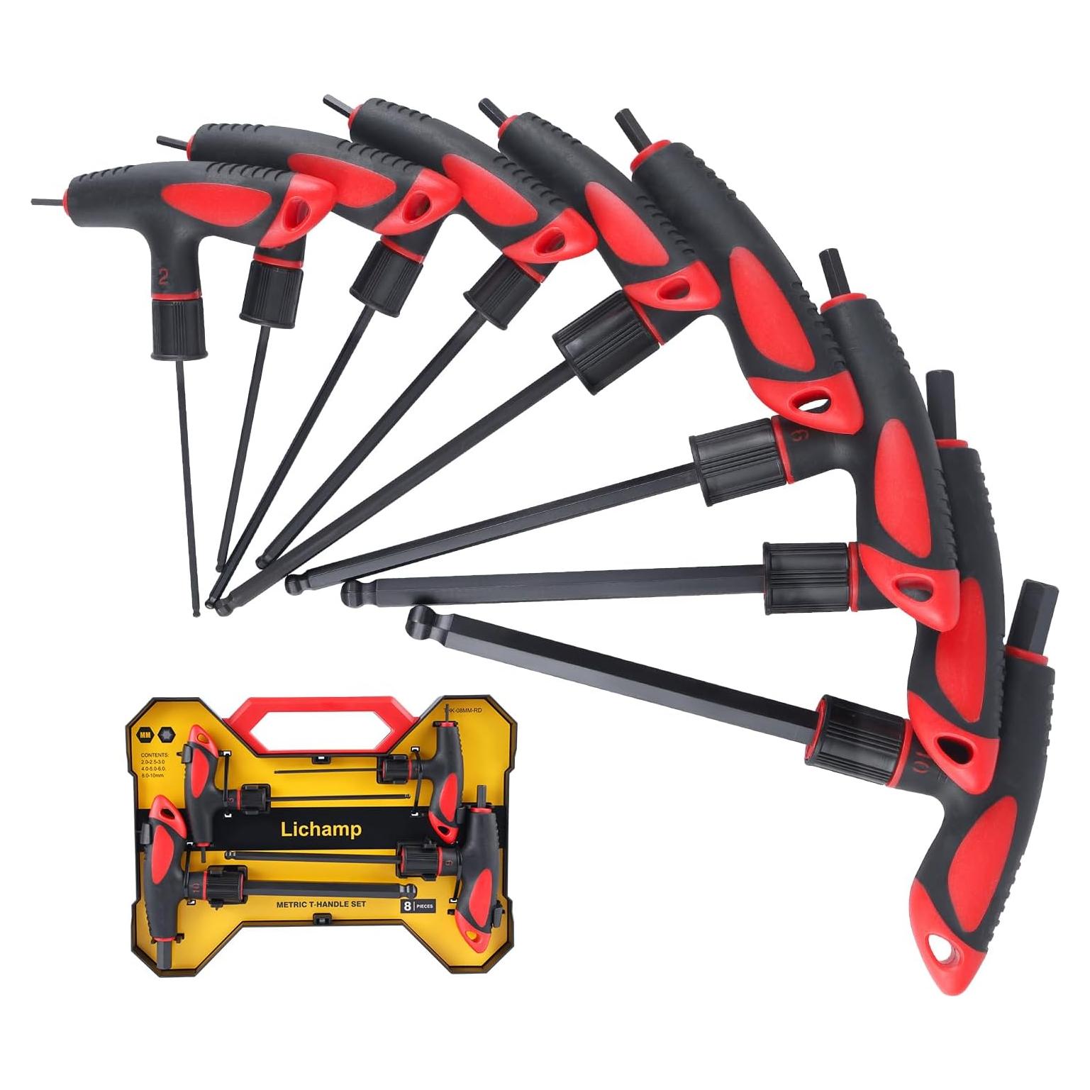 Juego de Llaves Allen en T Lichamp 8 Piezas 2-10 mm