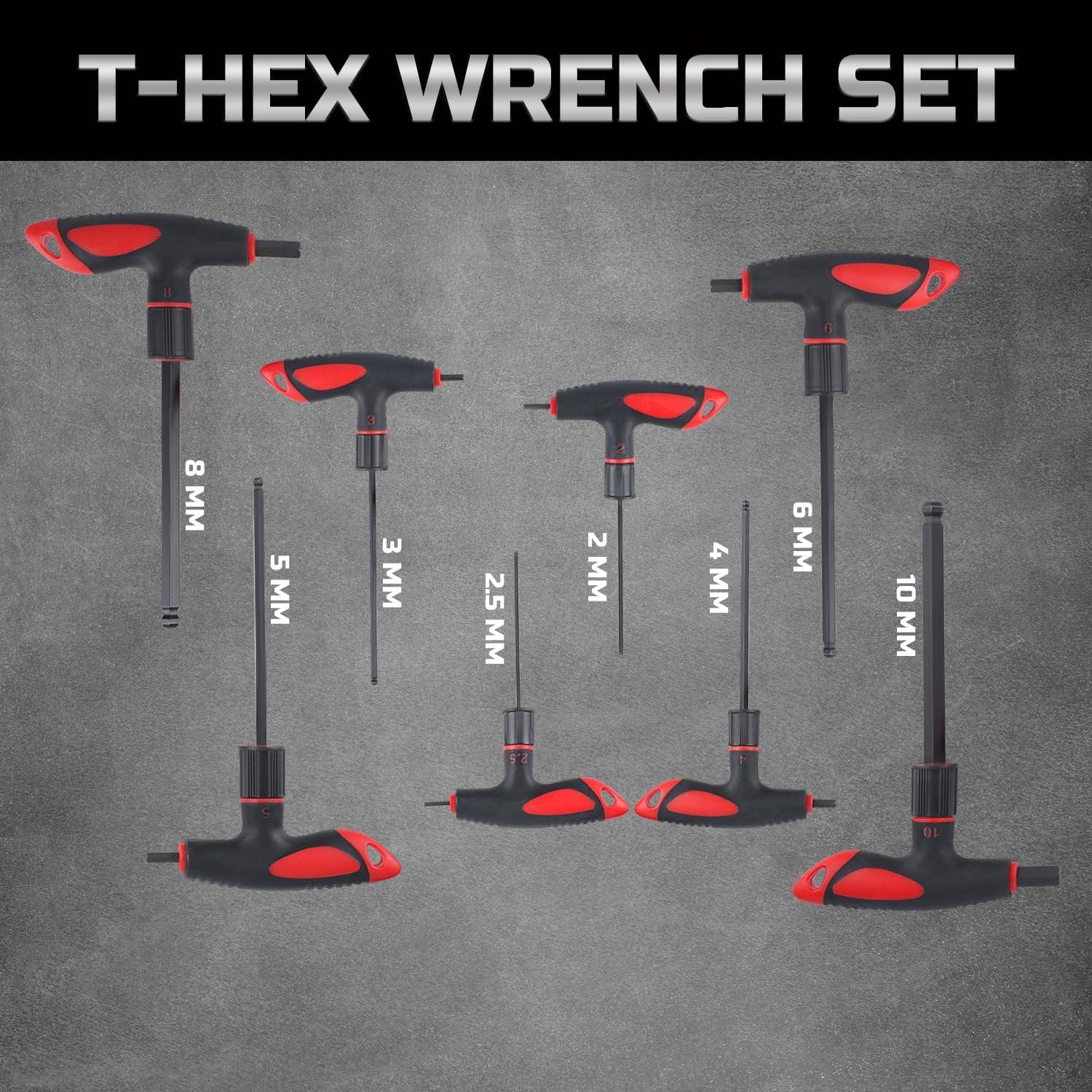 Juego de Llaves Allen en T Lichamp 8 Piezas 2-10 mm