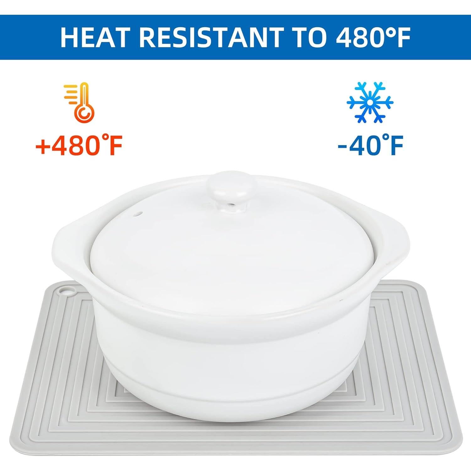 Trivetes de Silicona IFFMYJB, Almohadillas Resistentes al Calor 2 Pzas