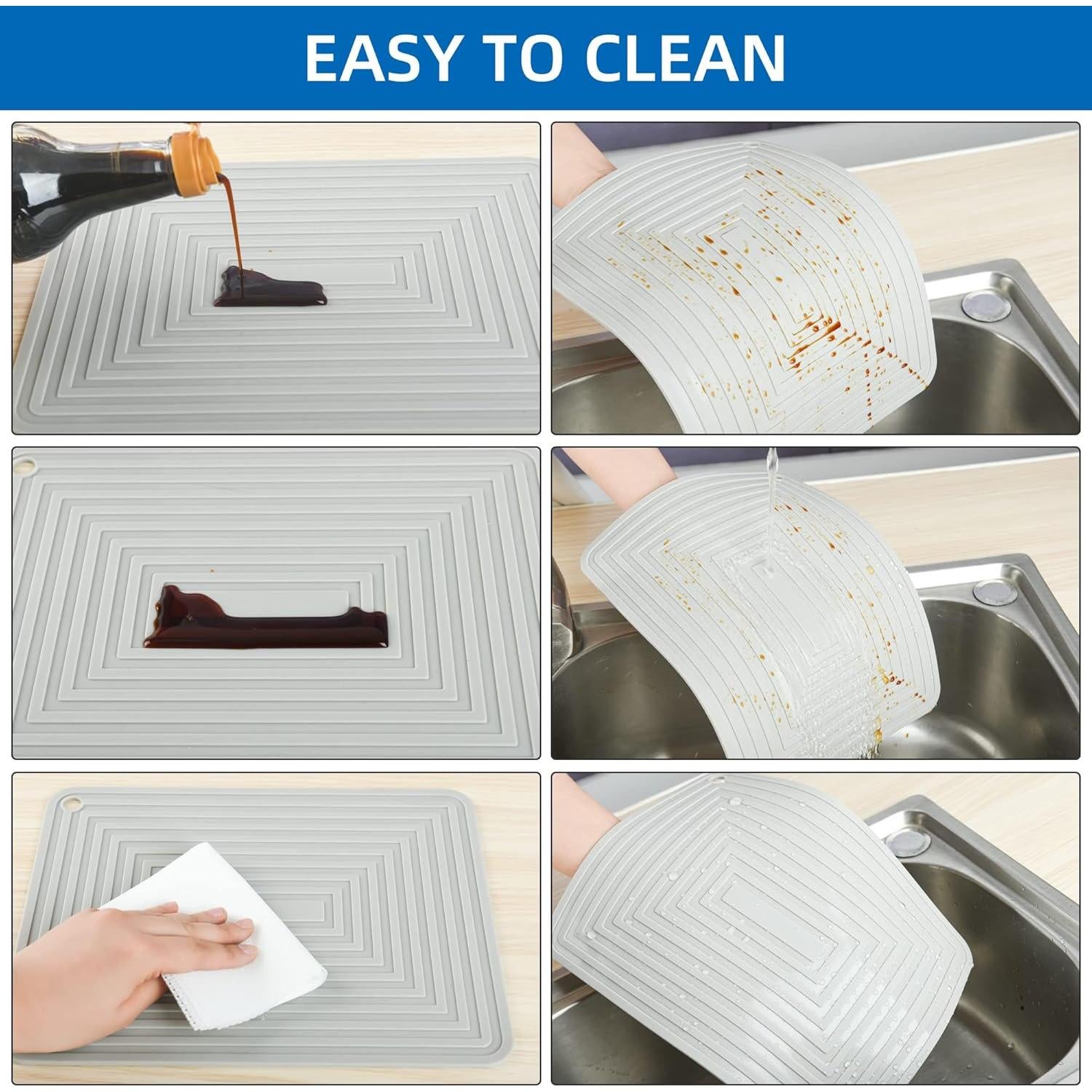 Trivetes de Silicona IFFMYJB, Almohadillas Resistentes al Calor 2 Pzas