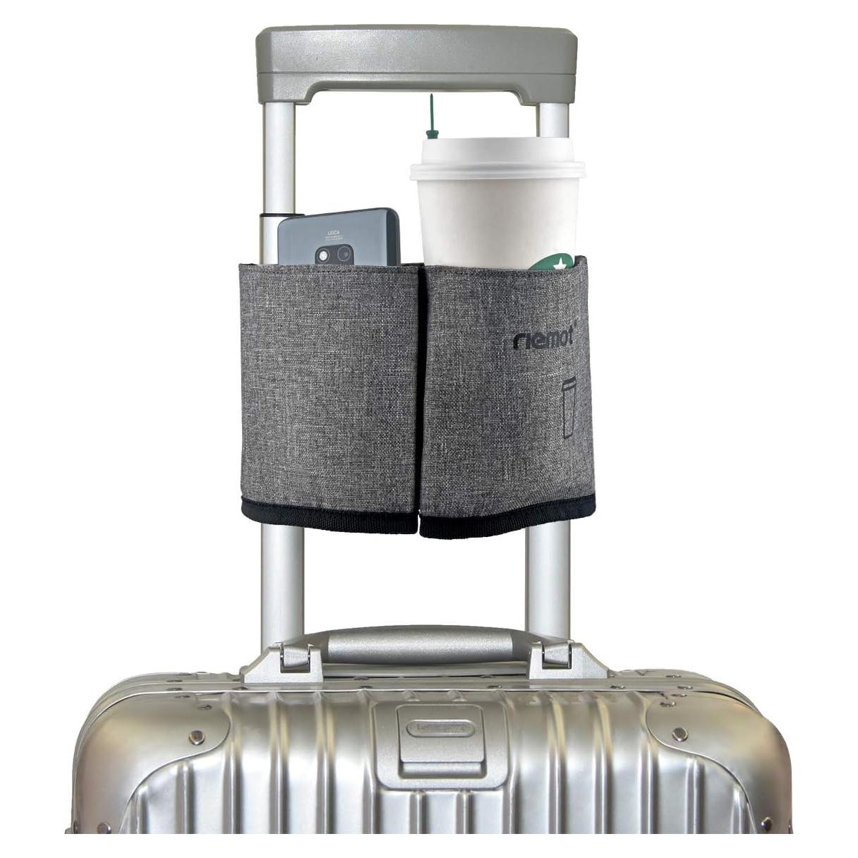 Soporte para Taza de Viaje Riemot - Porta 2 Bebidas - Gris